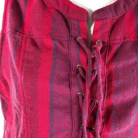 Ellison Linen Pink Lagenlook Sleeveless Top - Picture 4 of 9